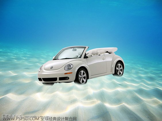 Photoshop合成教程:合成水下虚幻场景