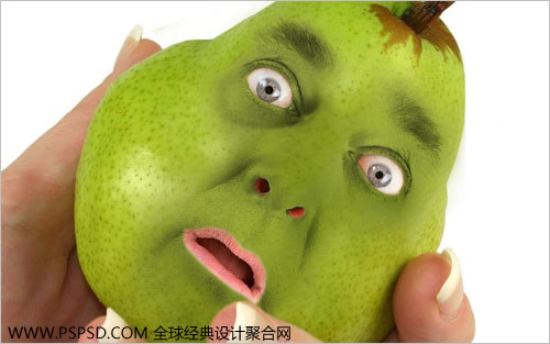 Photoshop合成教程:制作鸭梨人像效果