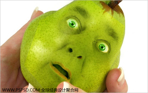 Photoshop合成教程:制作鸭梨人像效果