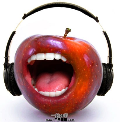 toshop合成一个张大嘴巴的红苹果 - 转载教程区