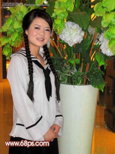 Photoshop加强暗光人物的色彩清晰度