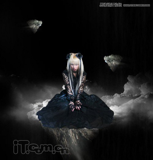 Photoshop合成教程:制作美丽的异界魔女场景