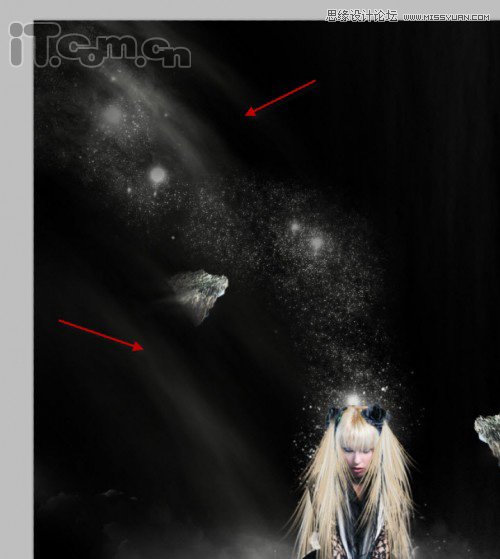 Photoshop合成教程:制作美丽的异界魔女场景