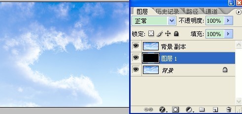 Photoshop简单几步抠出天空中的白云