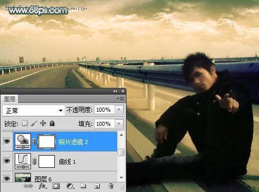 Photoshop把手机照片处理成泛黄的签名效果