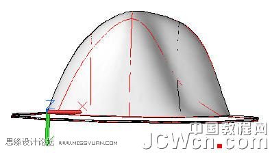 AutoCAD教程:用曲面命令制作帽子 - AutoCAD