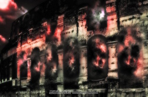 Photoshop打造一道地狱黑暗之门