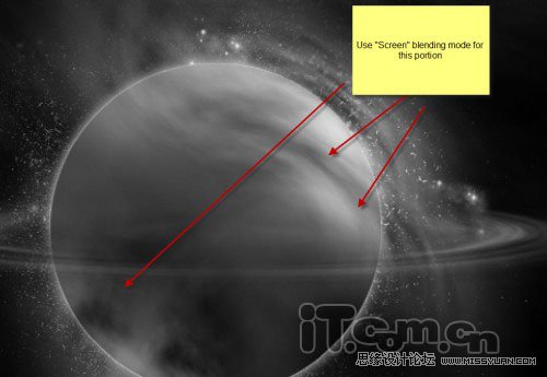 آثار فوتوشوب إنشاء الكوكب الساطع ، ودروس س ، والتفكير ويب حافة الدروس