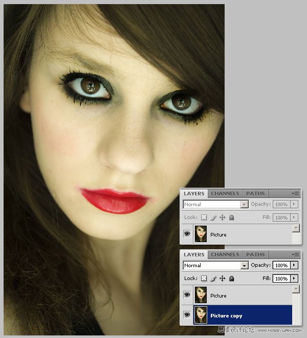 Photoshop制作哥特风格人像效果