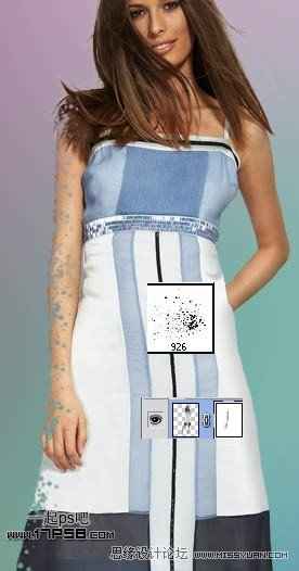 Photoshop给模特美女制作时尚的背景