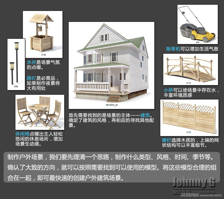 3Dmax实例教程:制作户外建筑场景