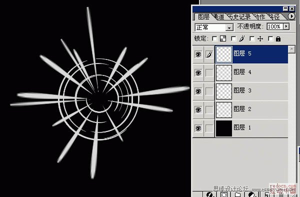 Photoshop使用滤镜制作绚丽的激光效果