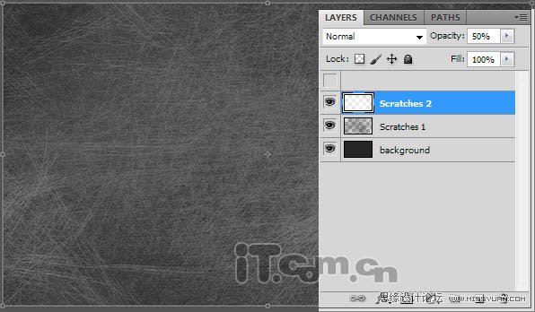 Photoshop制作发着蓝光的金属立体字