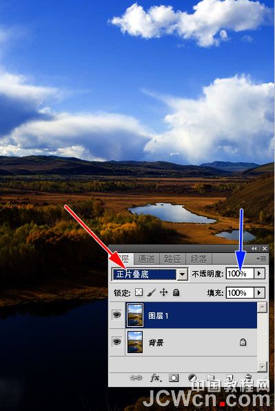 Photoshop加强外景图片的层次感