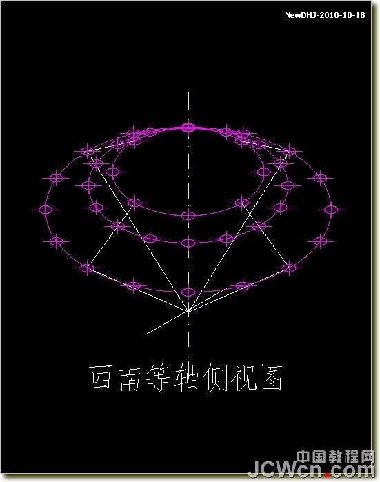 AutoCAD建模教程:绘制八心八箭的钻石