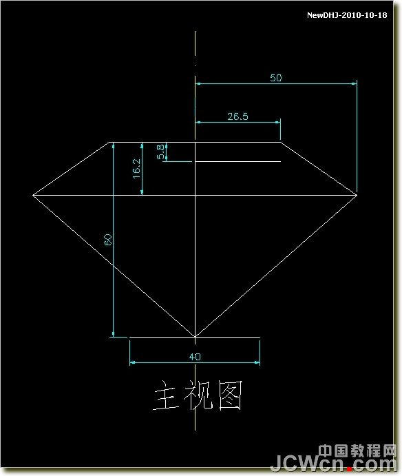 AutoCAD建模教程:绘制八心八箭的钻石