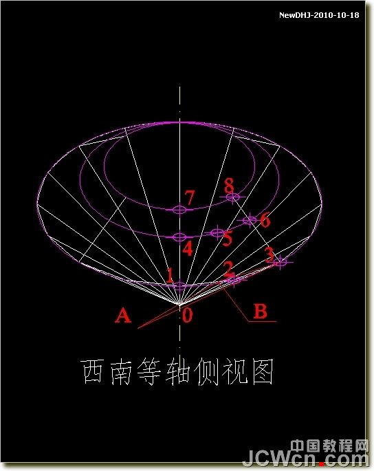 AutoCAD建模教程:绘制八心八箭的钻石