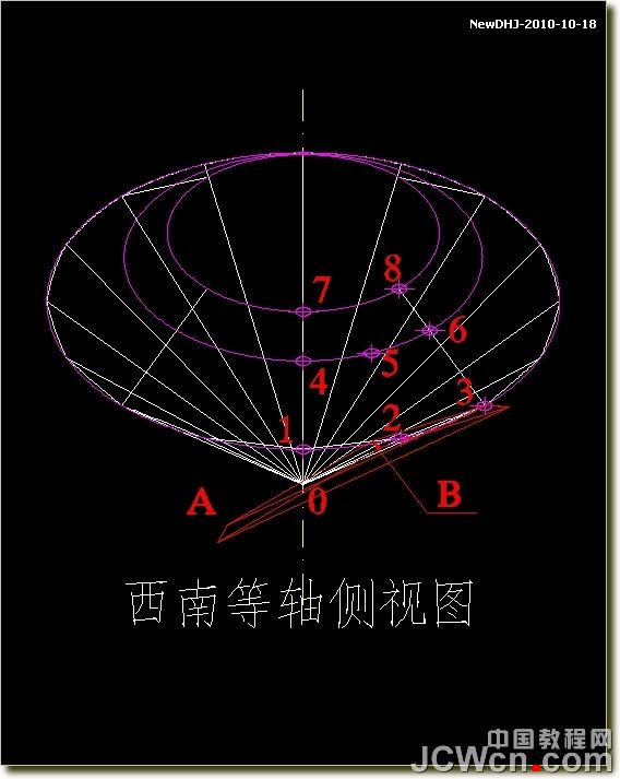 AutoCAD建模教程:绘制八心八箭的钻石