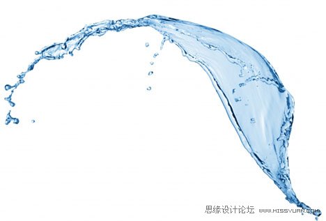 Photoshop制作奇趣的水花艺术字