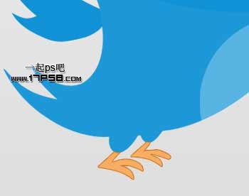Photoshop绘制Twitter小鸟图标教程