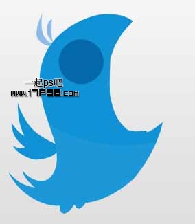 Photoshop绘制Twitter小鸟图标教程