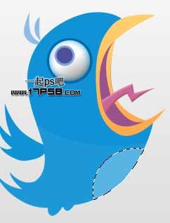 Photoshop绘制Twitter小鸟图标教程