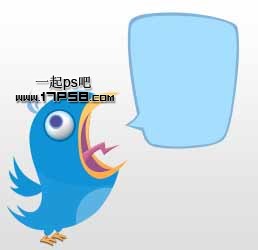 Photoshop绘制Twitter小鸟图标教程