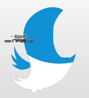 Photoshop绘制Twitter小鸟图标教程