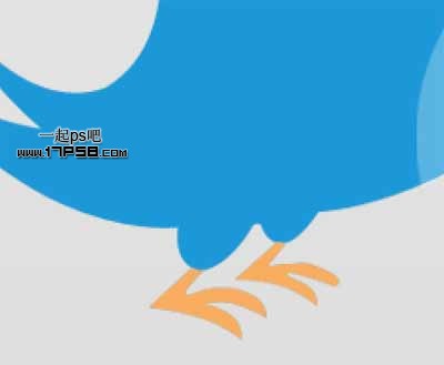 Photoshop绘制Twitter小鸟图标教程