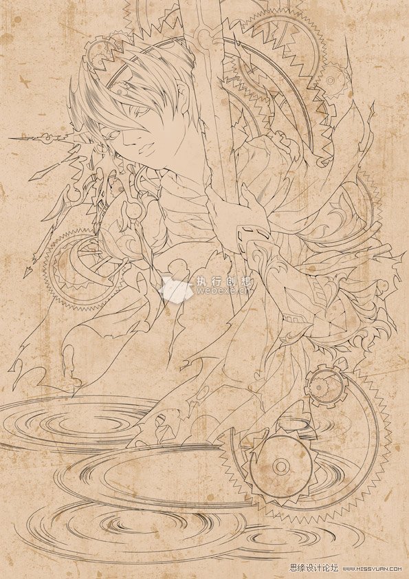 IllustStudio教程:《回到过去的巡礼》绘制流程解析
