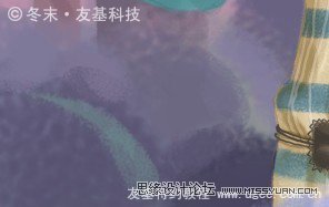 Photoshop绘制可爱的围红围巾的小女孩