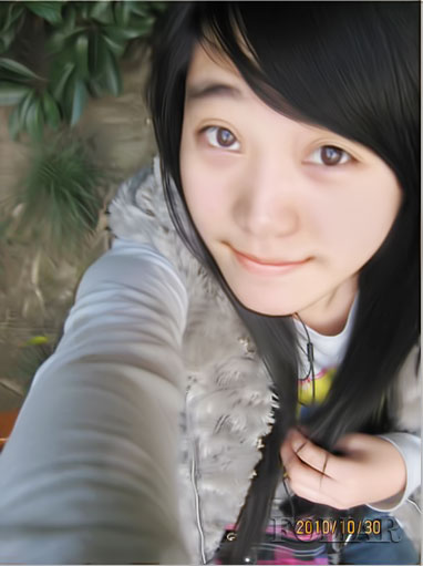 Photoshop给美女生活照片转手绘