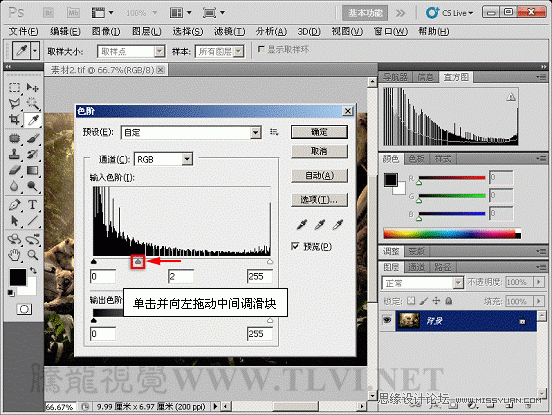 Photoshop CS5教程:解析色阶在图像调整中的作用
