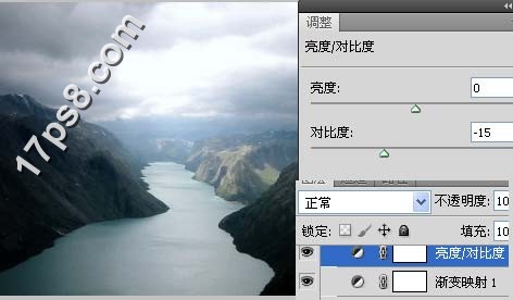 Photoshop合成美丽河谷场景教程