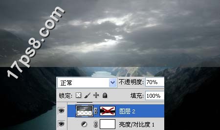 Photoshop合成美丽河谷场景教程
