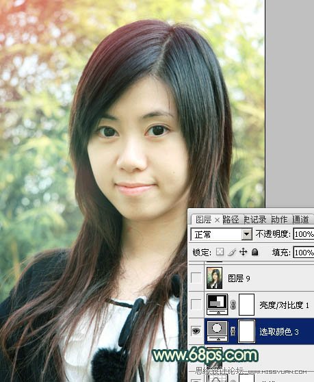 Photoshop⾰Ůͨ͸ķɫЧ