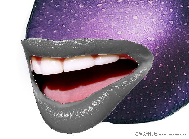Photoshop绘制植物人大战僵尸中的食人花
