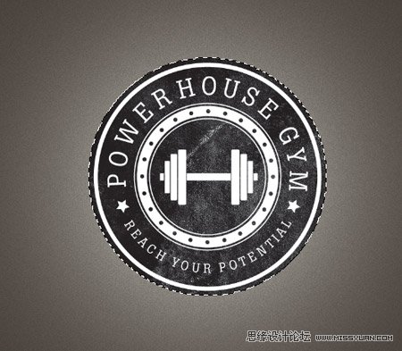 Photoshop设计复古风格的LOGO教程