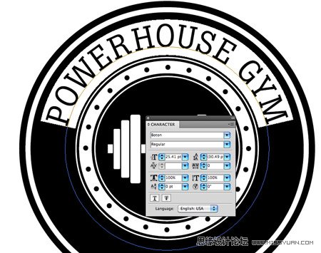 Photoshop设计复古风格的LOGO教程