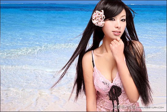 Photoshop使用颜色范围给美图抠图