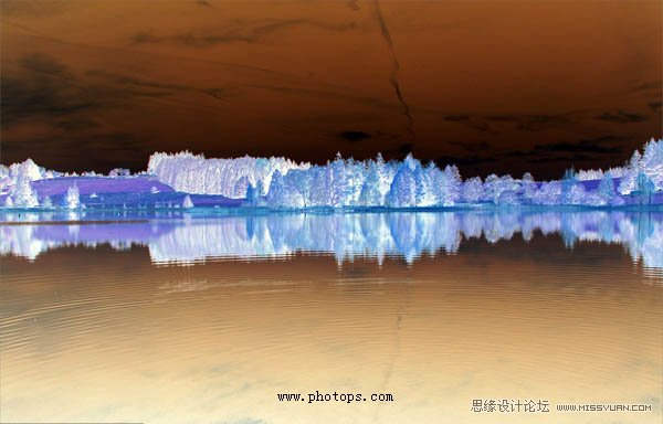 Photoshop打造风景照片漂亮的蓝调红外线效果