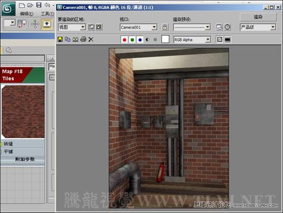 3ds max材质教程:设置砖墙纹理教程