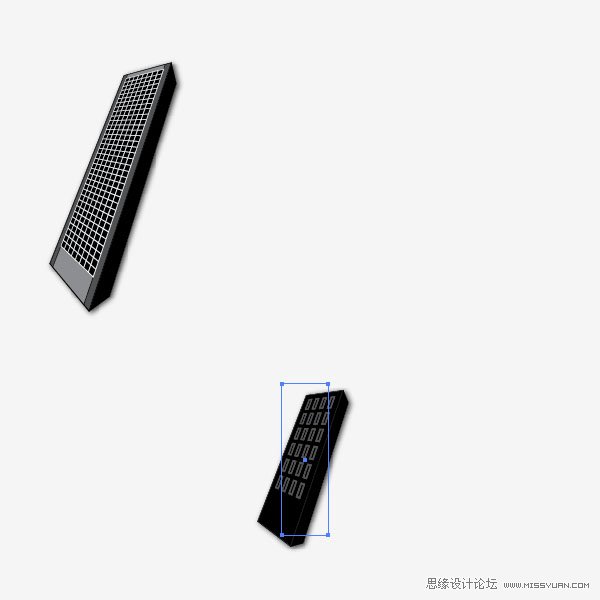 Illustrator教程:绘制城市中的高楼大厦