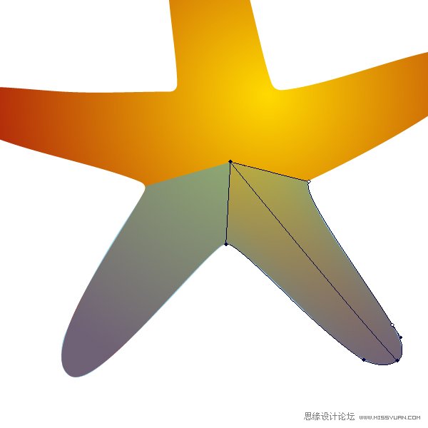 Illustrator绘制立体真实的海星教程