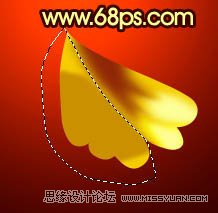 Photoshop绘制金色华丽的富贵牡丹
