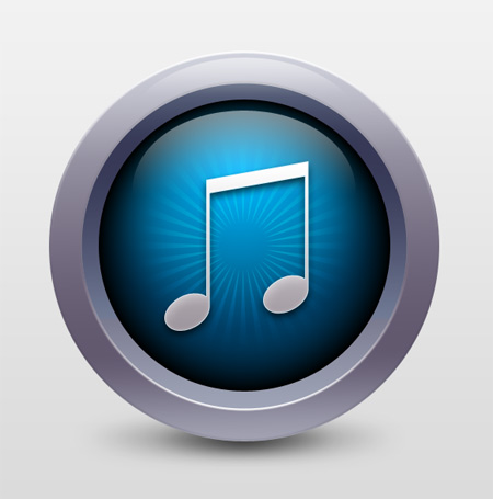 photoshop绘制金属质感的itunes软件图标 - 转载