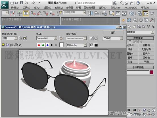 3ds max基础教程:设置薄壁折射效果