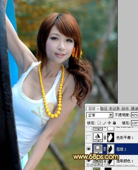 Photoshop԰ŮͼƬɫ
