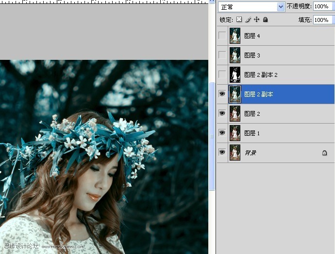 Photoshop调出水灵灵美女阿宝色效果