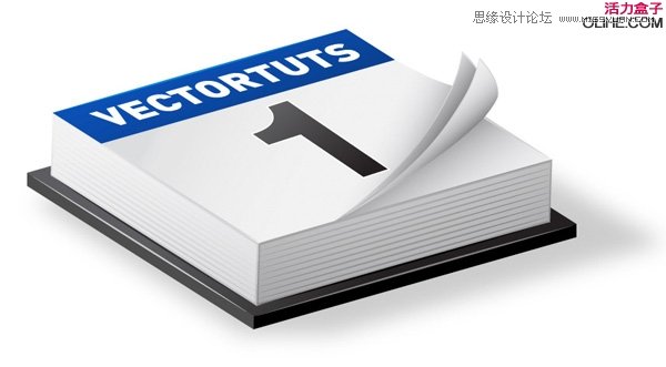 Illustrator绘制质感的三维日历图标